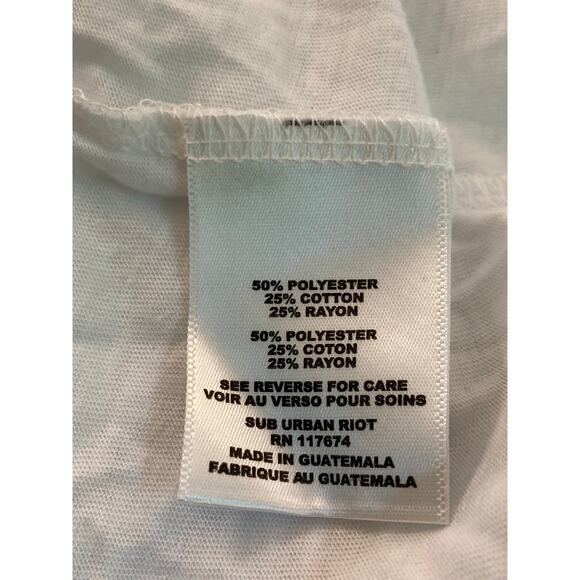 NWT Sub Urban Riot "There's No Place Like Home" Graphic Tee Sz Large in White - Picture 6 of 7